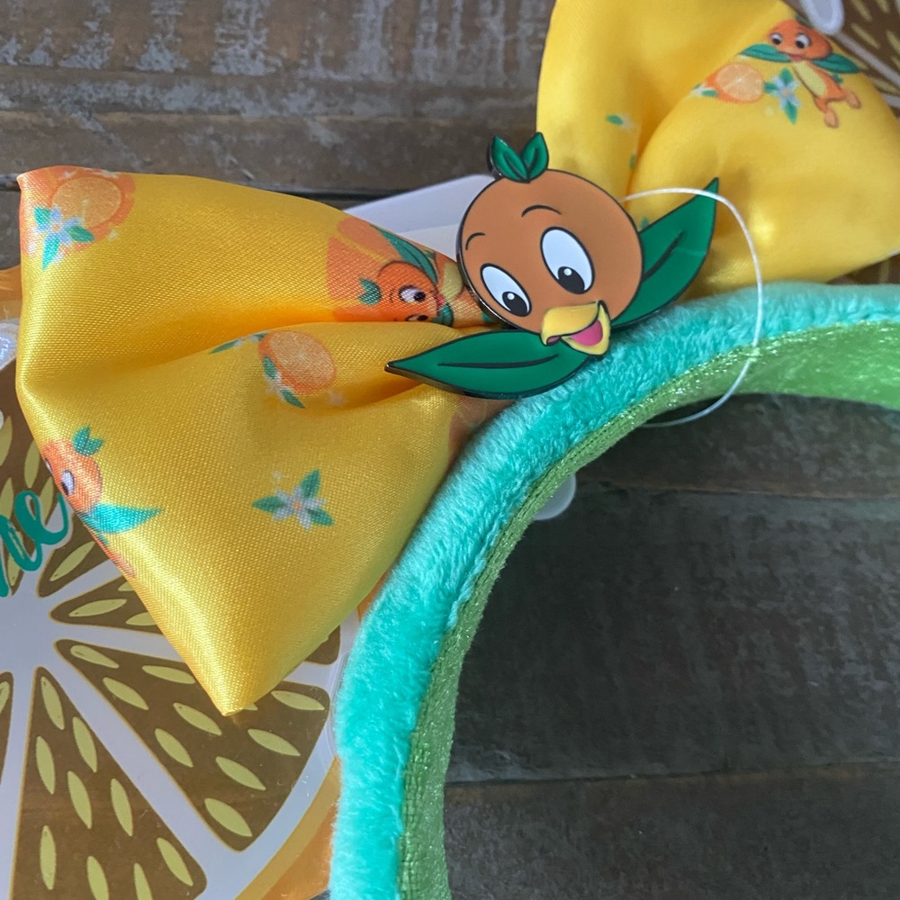 Minnie Mouse Ears NWT 🍊 Orange Bird - Picture 3 of 4